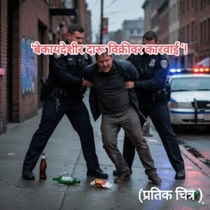 शिरूरमध्ये दारूबंदी कायद्याखाली कारवाई