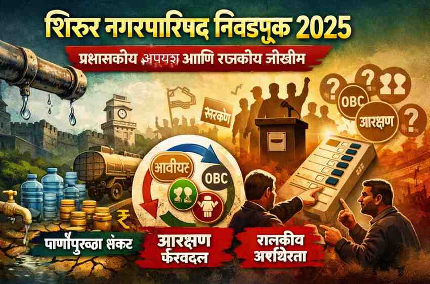 Shirur Municipal Council Election 2025 political analysis and water crisis issue in Shirur city