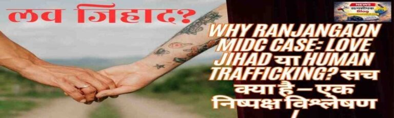 Ranjangaon MIDC case analysis love jihad or human trafficking truth explained Maharashtra news