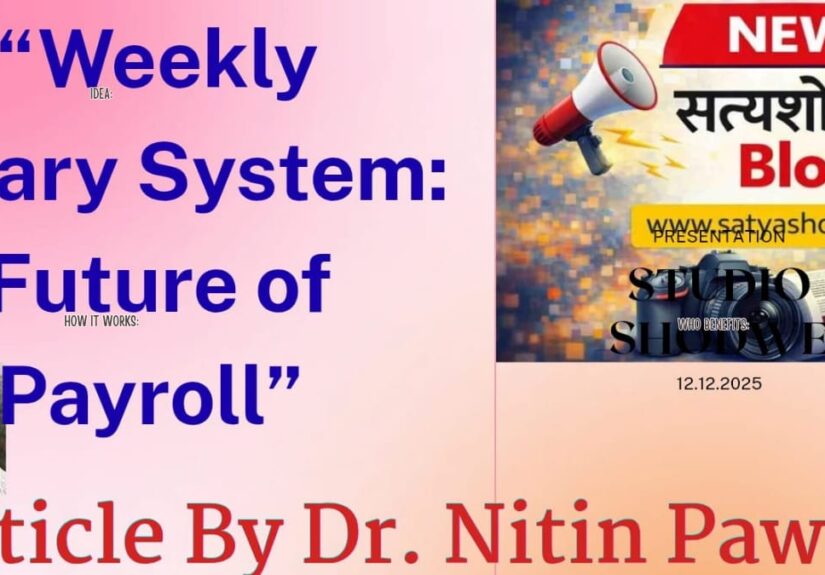Weekly Salary System Future of Payroll article by Dr Nitin Pawar showing concept of weekly salary benefits and modern payroll system