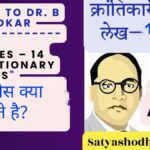 Dr Babasaheb Ambedkar tribute with 14 revolutionary articles concept and Satyashodhak News branding
