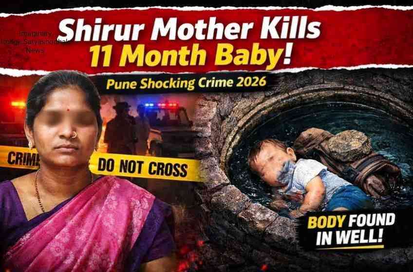 Shirur Mother Kills 11 Month Baby Case Pune crime news body found in well Ranjangaon MIDC