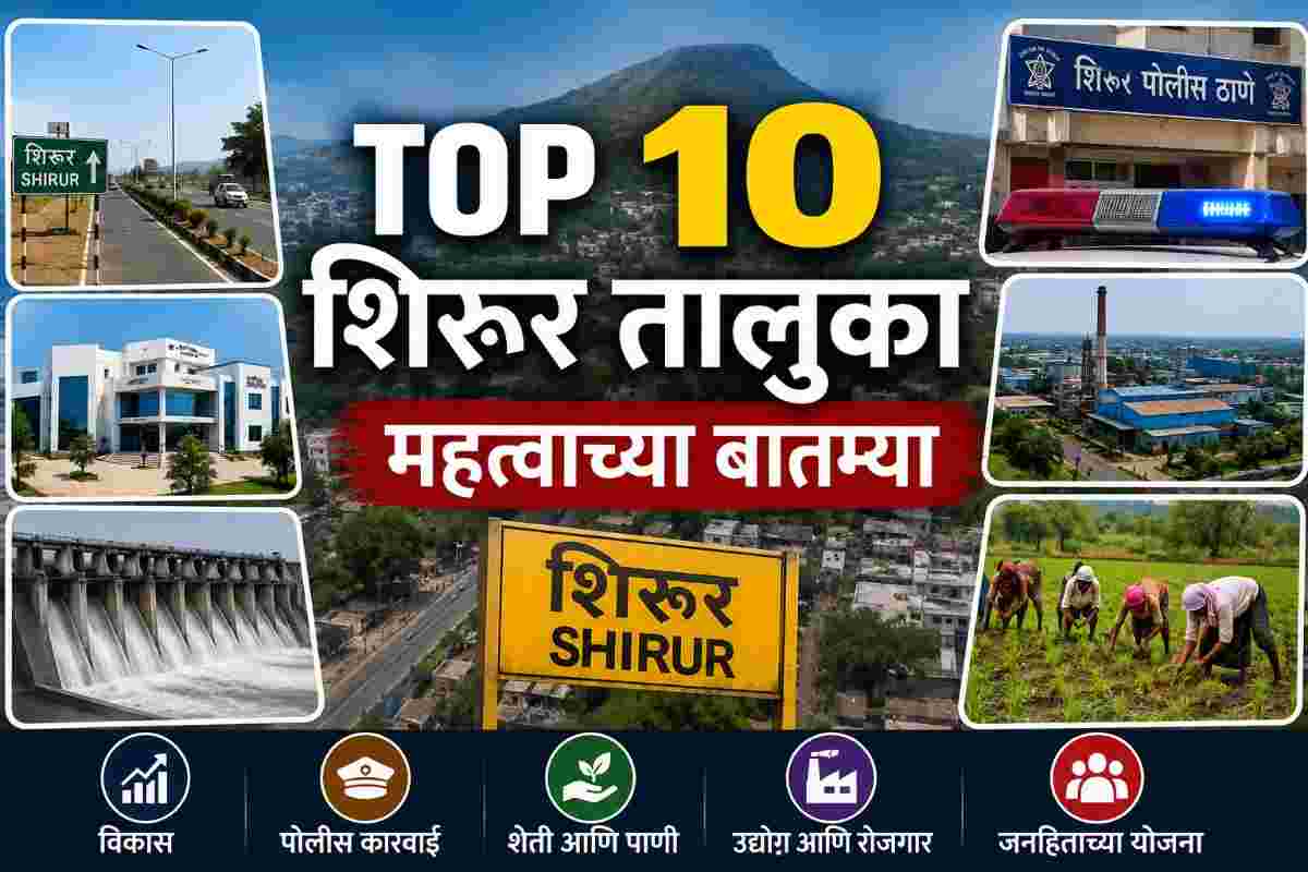 Shirur Taluka News – शिरूर तालुक्यातील Top 10 महत्त्वाच्या बातम्या Image Title: